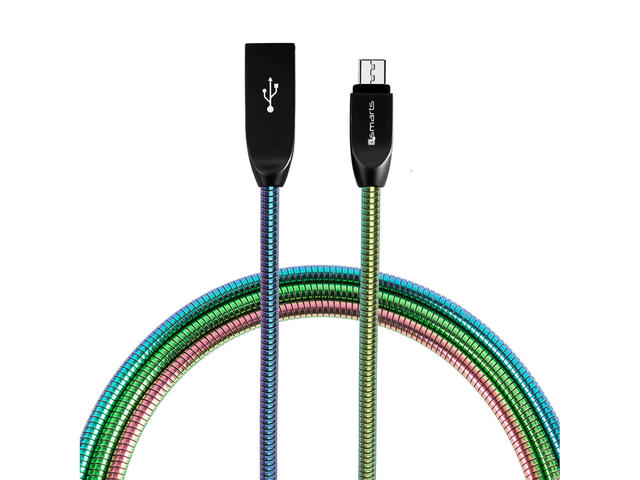 Кабели и Адаптери 4smarts FerrumCord Stainless Steel MicroUSB Data Cable (1m)