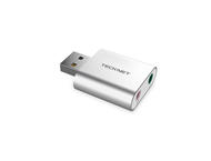 Кабели и Адаптери TeckNet UA110 Aluminum USB External Stereo Sound Adapter