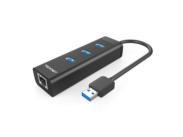 Кабели и Адаптери TeckNet HU043 USB 3.0 HUB Ethernet Network Adapter