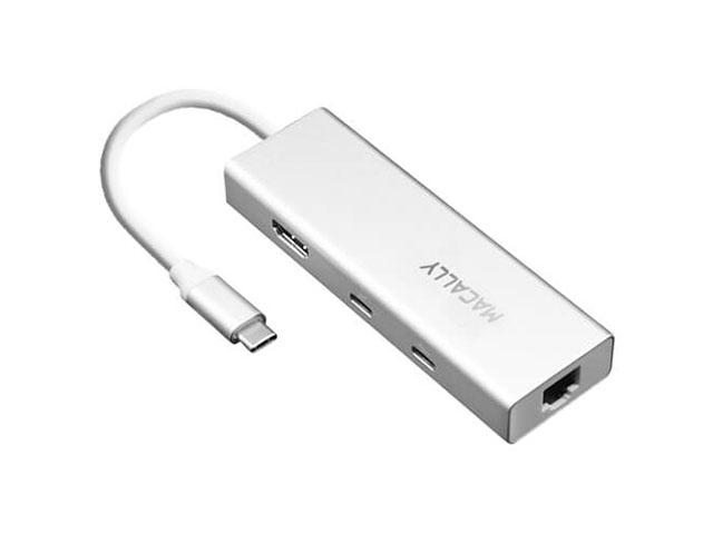Кабели и Адаптери Macally UCDock 4K USB-C Multiport Hub