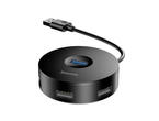 Кабели и Адаптери Baseus USB Round Box Hub Adapter, Black
