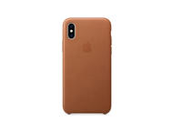 Калъфи Apple iPhone Xs Leather Case, в кафяво