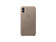 Калъфи Apple iPhone Xs Leather Case, в сиво