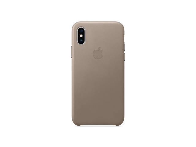 Калъфи Apple iPhone Xs Max Leather Case, в сиво