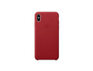 Калъфи Apple iPhone Xs Max Leather Case, в червено