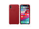 Калъфи Apple iPhone Xs Max Leather Case, в червено