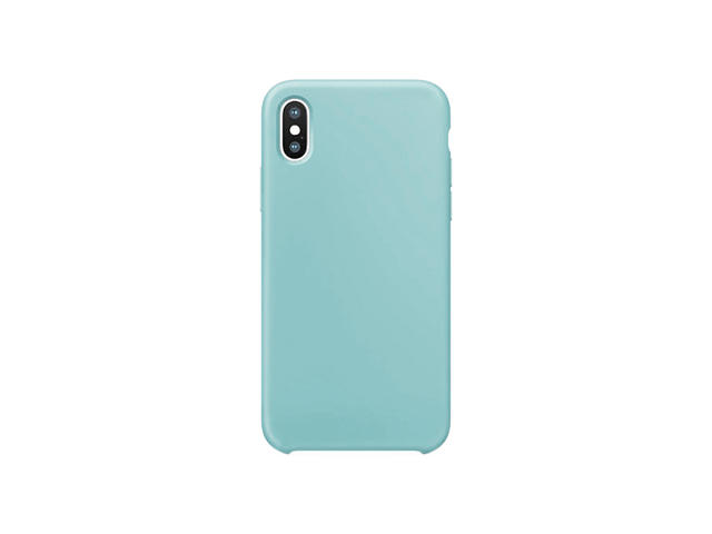 Калъфи SDesign Silicone Original Case за iPhone XS, iPhone X, светлосин