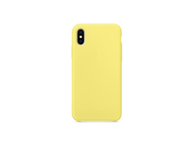 Калъфи SDesign Silicone Original Case за iPhone XS, iPhone X, жълт