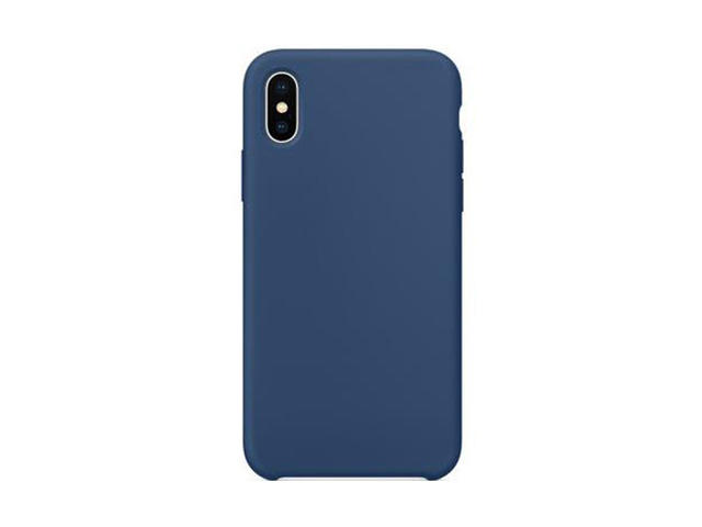 Калъфи SDesign Silicone Original Case за iPhone XS, iPhone X, тъмносин