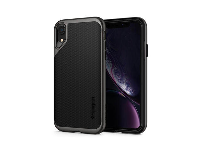 Калъфи Spigen Neo Hybrid за iPhone Xr, черен/сив