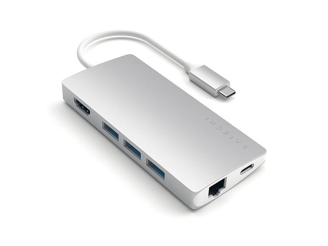 Кабели и Адаптери Satechi USB-C Aluminum Multiport 4K Adapter v2, сребрист