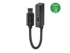 Кабели и Адаптери 4smarts USB-C to USB-C & 3.5mm Aux Audio Splitter SoundSplit