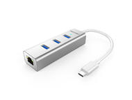 Кабели и Адаптери TeckNet TA301 Type-C 3-Port USB 3.0 Hub with Ethernet Adapter