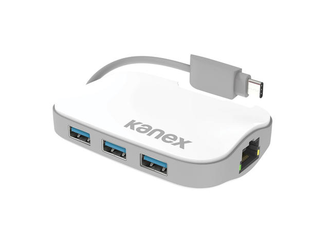 Кабели и Адаптери Kanex USB-C Hub, бял
