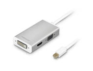 Кабели и Адаптери Macally 3-in-1 Mini-DisplayPort към DVI/HDMI/VGA 4K адаптер