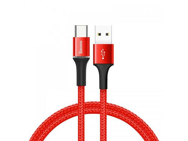 Кабели и Адаптери Baseus Halo USB-C Cable, червен (100см)
