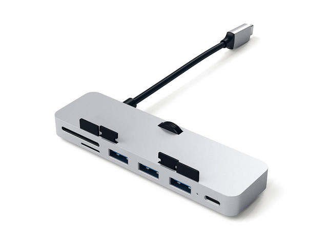 Кабели и Адаптери Satechi Aluminium USB-C Clamp Hub, сребрист