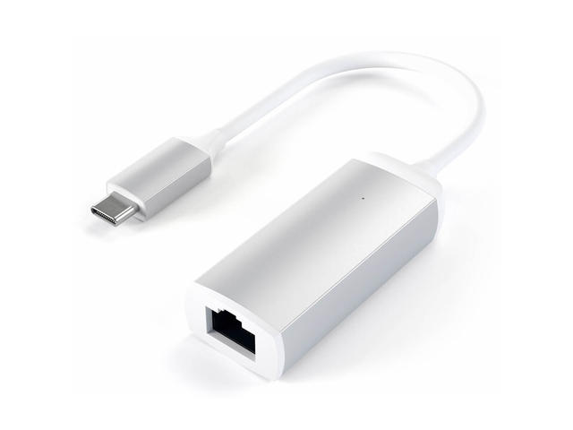 Кабели и Адаптери Satechi Aluminum USB-C to Ethernet Adapter, сребрист