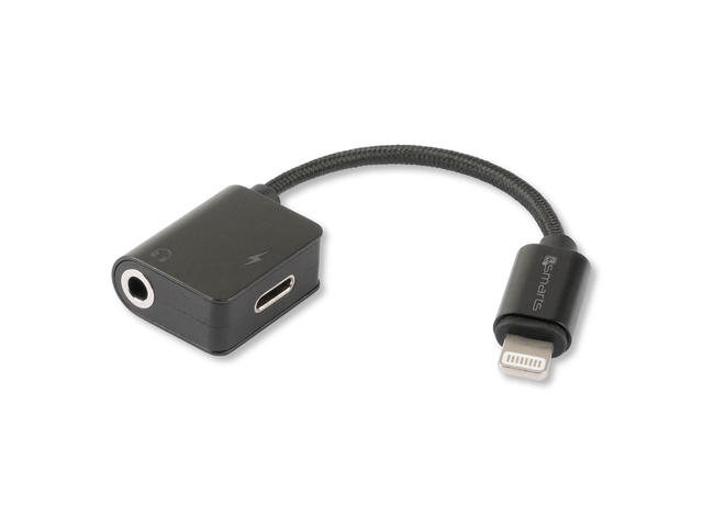 Кабели и Адаптери 4smarts Lightning to Lightning & 3.5mm Audio Splitter SoundSplit