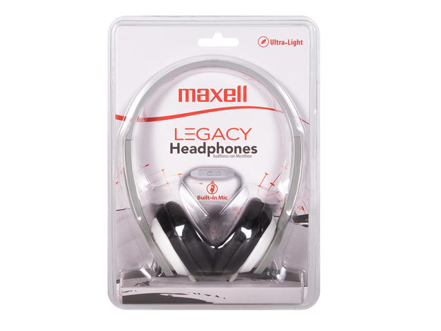 Слушалки Maxell HP360 Legacy, в бяло