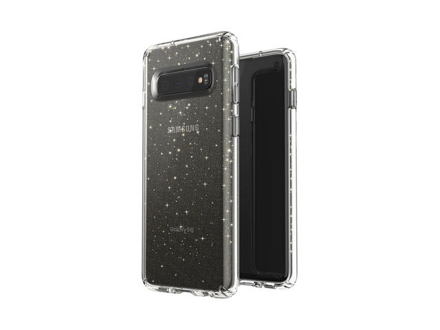Калъфи Speck Samsung Galaxy S10 Presidio Clear + Glitter Clear with Gold Glitter/Clear