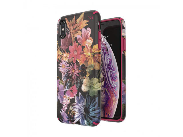 Калъфи Speck iPhone XS Max PRESIDIO INKED - DIGITAL FLORAL CERISE RED