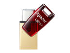 USB памети 64GB Apacer AH180 Red - USB 3.1/Type-C