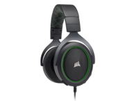 Слушалки Corsair HS50, в черно и зелено