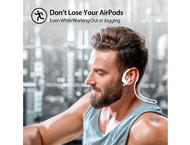 Джаджи iLuv_ClipBack Strap за Apple AirPods (в бяло)