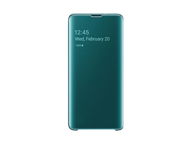 Калъфи Samsung Galaxy S10 Clear view cover Green