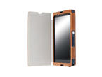 Калъфи Krusell Kiruna FlipCover за Sony Xperia Z, кафяв