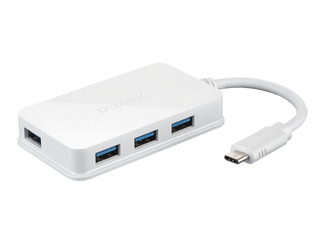 Кабели и Адаптери D-Link USB-C to 4-port USB 3.0 Hub