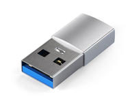 Кабели и Адаптери Satechi USB Male To USB-C Female Adapter Silver