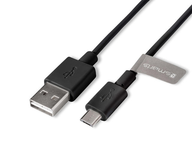 Кабели и Адаптери 4smarts Basic Micro-USB Data Cable BasicCord 1m
