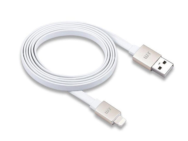 Кабели и Адаптери Just Mobile AluCable Flat Lightning cable 1m