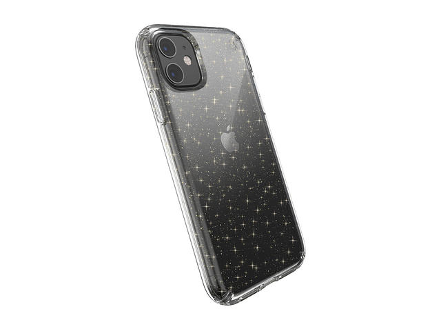 Калъфи Speck iPhone 11 PRESIDIO CLEAR + GLITTER (CLEAR WITH GOLD GLITTER/CLEAR)