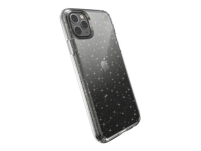 Калъфи Speck iPhone 11 Pro Max PRESIDIO CLEAR + GLITTER (CLEAR WITH GOLD GLITTER/CLEAR)