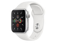 Смарт часовници Apple Watch S5 GPS, 40mm Silver Aluminium Case with White Sport Band