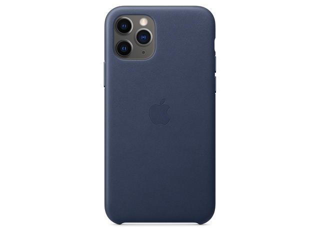 Калъфи Apple iPhone 11 Pro Leather Case, Midnight Blue