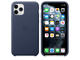 Калъфи Apple iPhone 11 Pro Leather Case, Midnight Blue