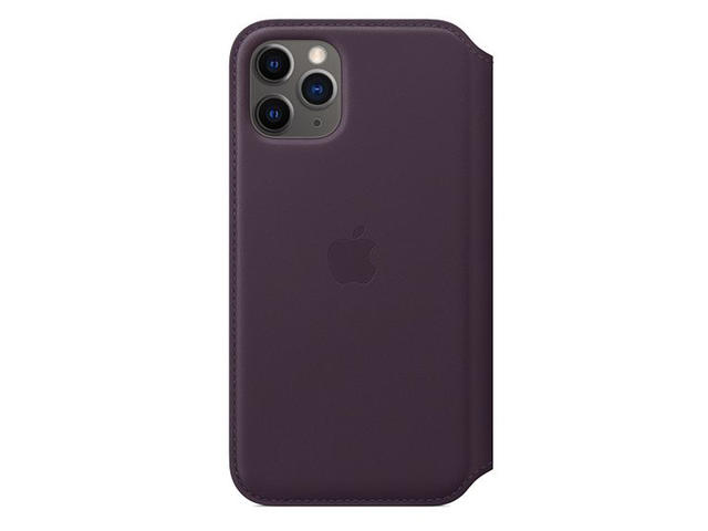 Калъфи Apple Apple iPhone 11 Pro Leather Folio - Aubergine