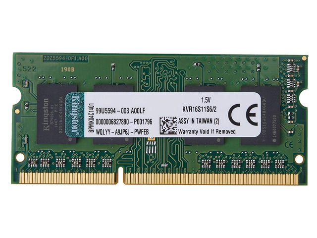 Оперативна памет 2GB (1x 2048MB‬) DDR3 1600MHz Kingston