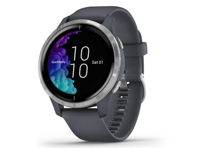 Смарт часовници Garmin Venu Silver Stainless Steel/Granite Blue