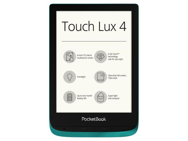 E-reader PocketBook Touch Lux 4, изумрудено зелено