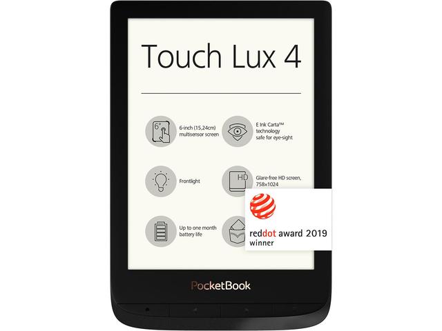 E-reader PocketBook Touch Lux 4, обсидианово черно