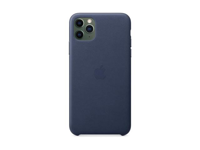 Калъфи Apple iPhone 11 Pro Max Leather Case - Midnight Blue