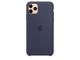 Калъфи Apple iPhone 11 Pro Max Silicone Case, Midnight Blue