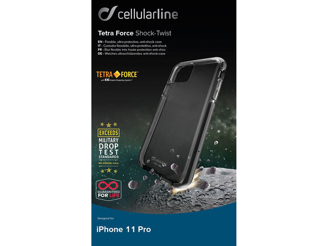 Калъфи Cellular line Tetra за iPhone 11 Pro, в черно