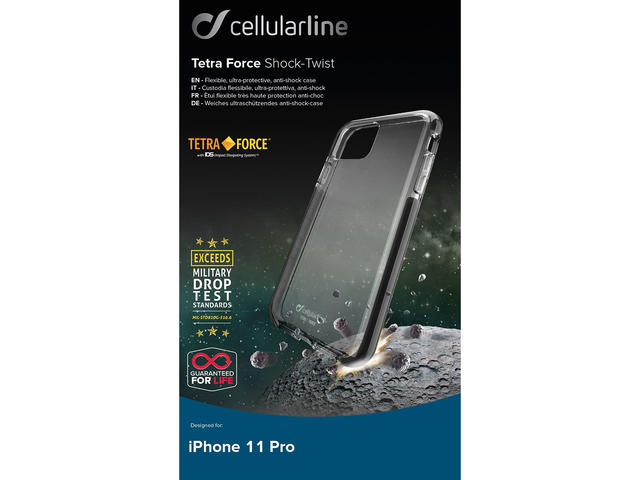 Калъфи Cellular line Tetra за iPhone 11 Pro, прозрачен