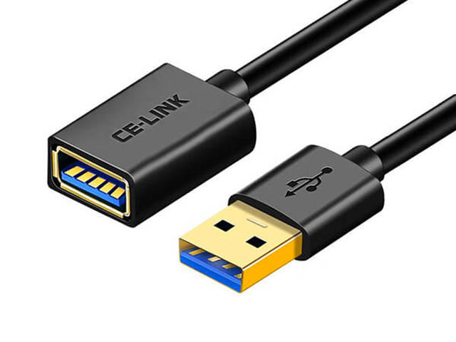 Кабели и Адаптери CE-Link USB 3.0 Extension Cable Black 2m